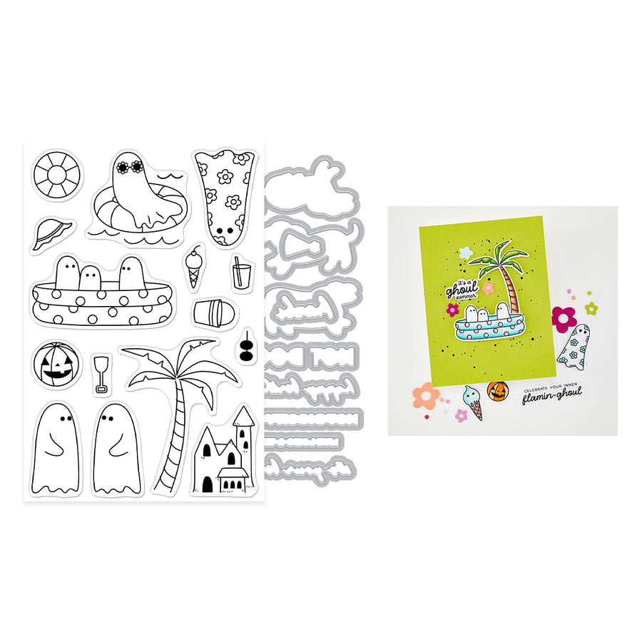Hero Arts - Beach Boos Stamp & Cut