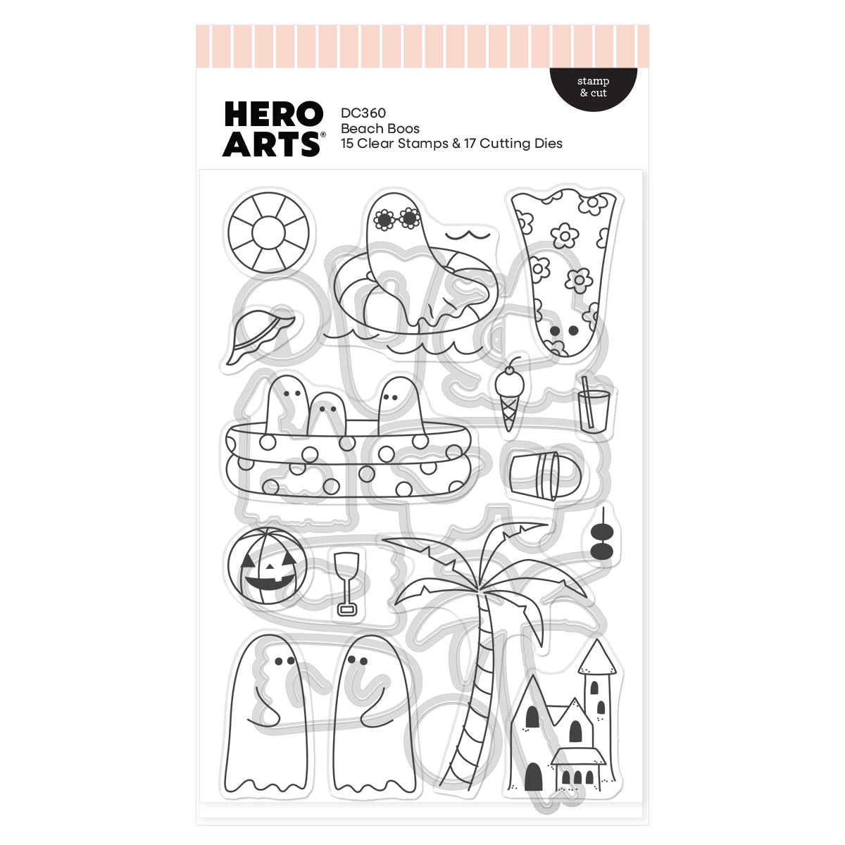 Hero Arts - Beach Boos Stamp & Cut