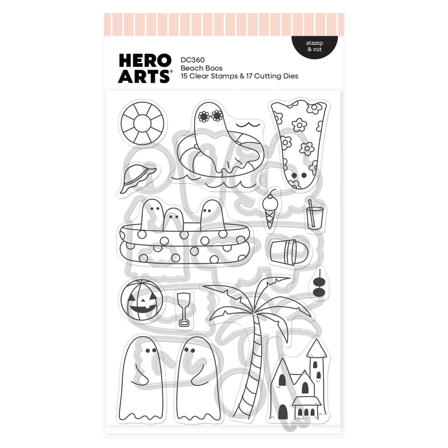 Hero Arts - Beach Boos Stamp & Cut