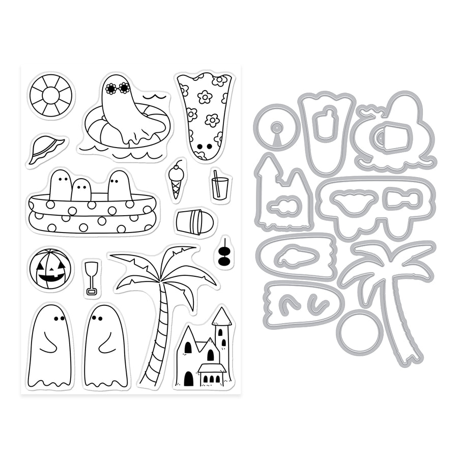 Hero Arts - Beach Boos Stamp & Cut