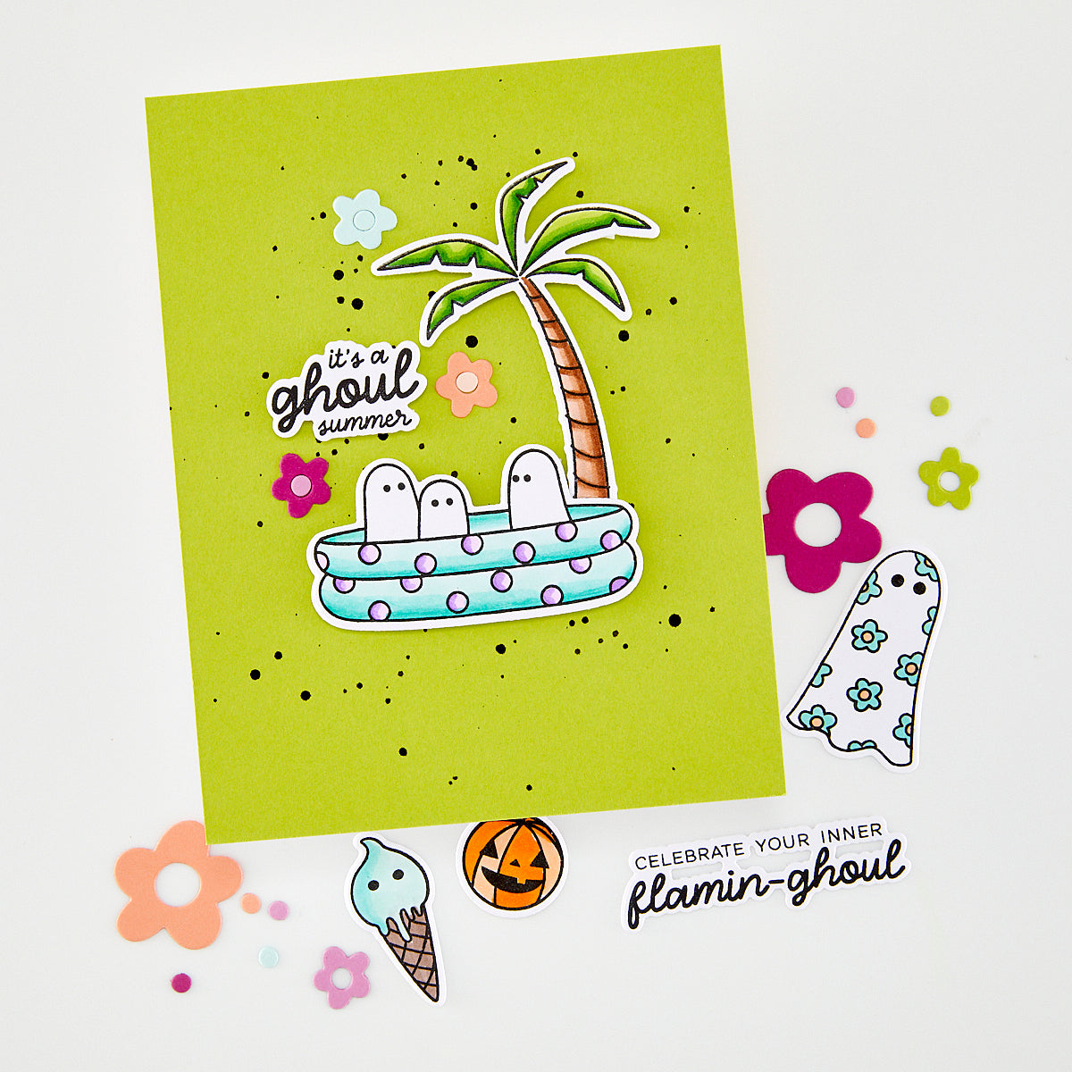 Hero Arts - Beach Boos Stamp Set