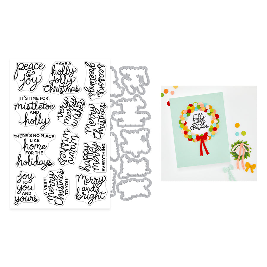 Hero Arts - Very Merry Wishes Stamp & Cut