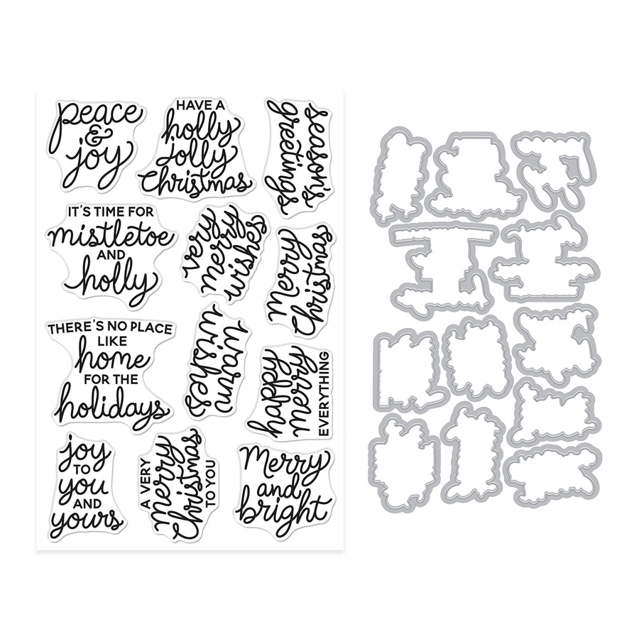 Hero Arts - Very Merry Wishes Stamp & Cut