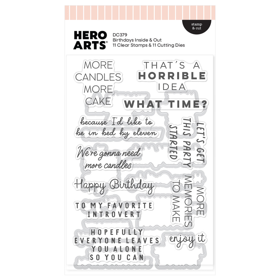 Hero Arts - Say It With Style Stamp & Cut Bundle