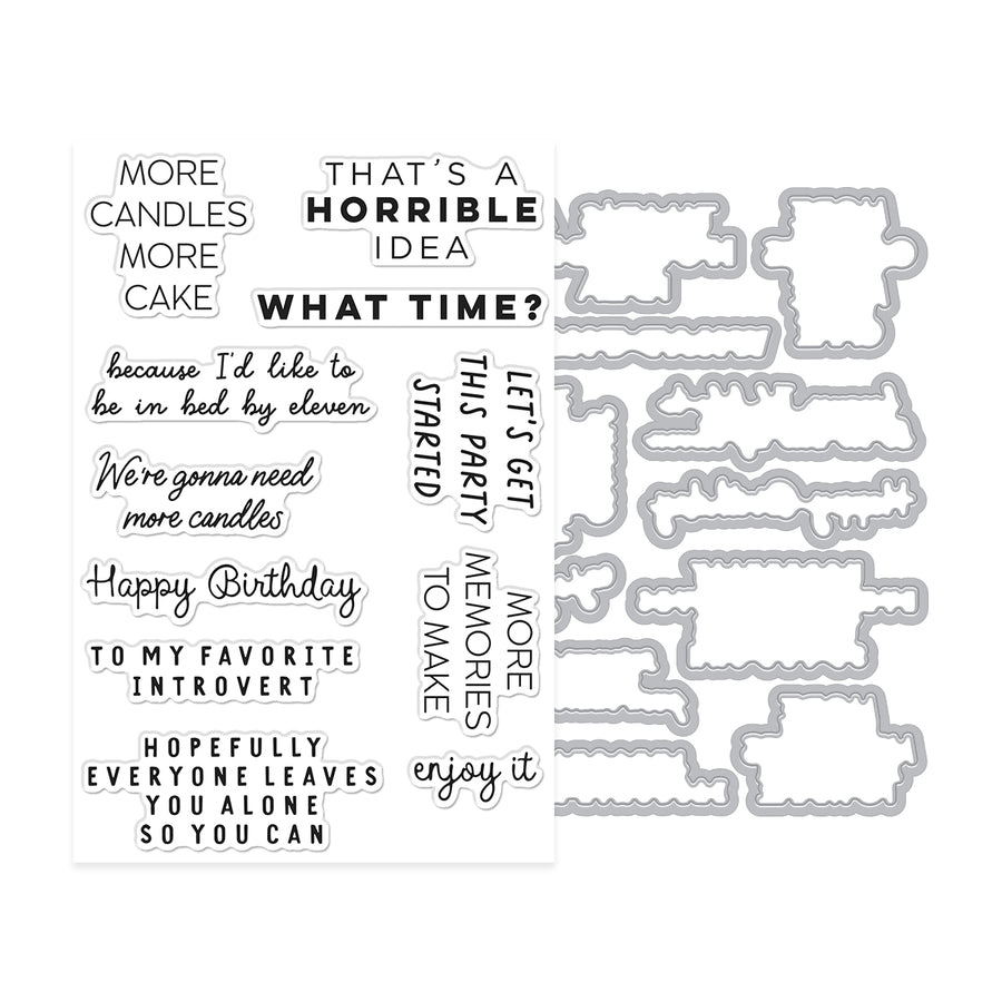 Hero Arts - Birthdays Inside & Out Stamp & Cut