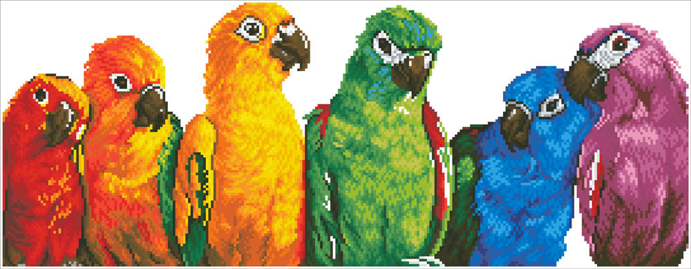 Diamond Dotz - Rainbow Parrots