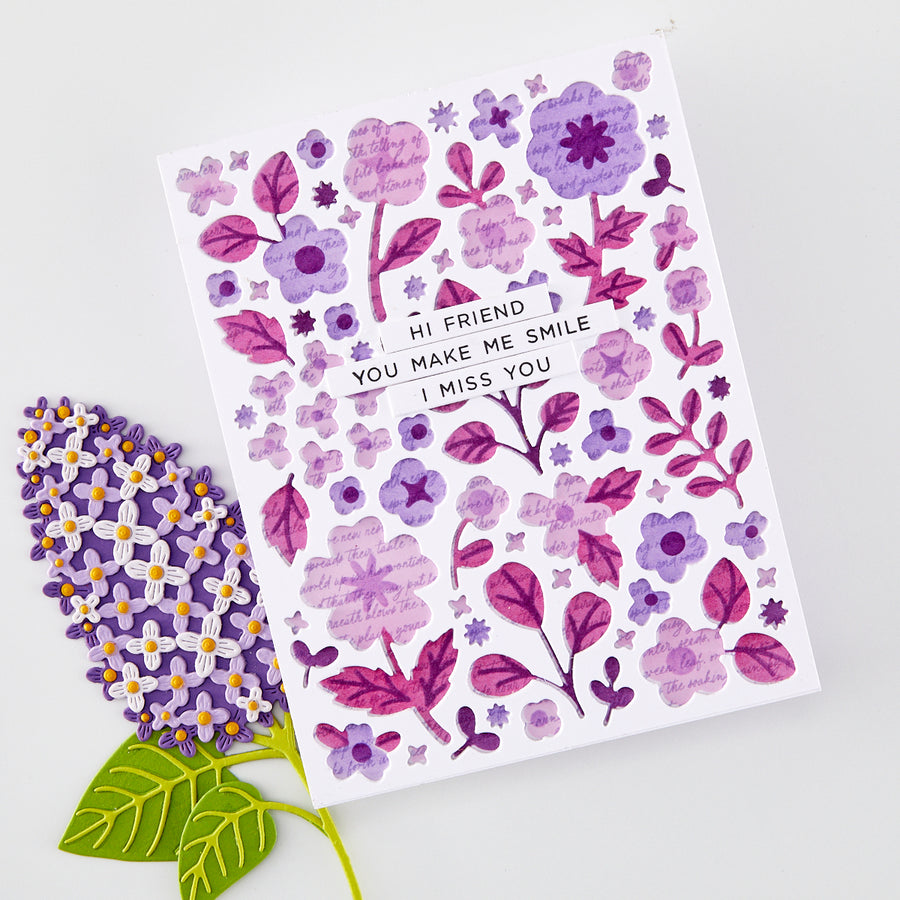 Hero Arts - Meadow Blooms Die & Stencil Bundle