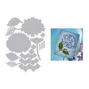 Hero Arts - Layered Hydrangea Etched Dies from the Seaside Blooms Collection