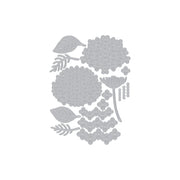 Hero Arts - Layered Hydrangea Etched Dies from the Seaside Blooms Collection