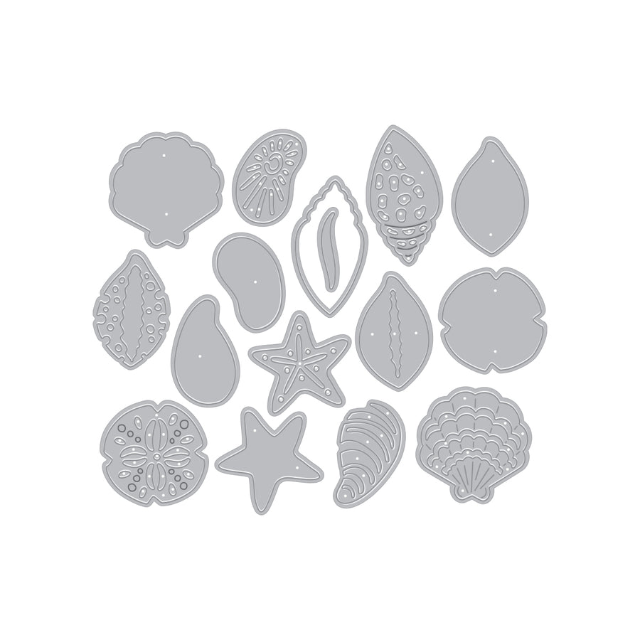 Hero Arts - Sophisticated Shells Etched Dies from the Summer by The Shore Collection