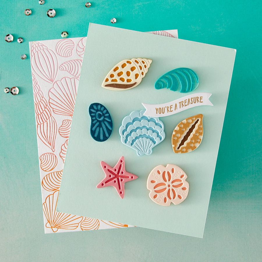 Hero Arts - Sophisticated Shells Etched Dies from the Summer by The Shore Collection