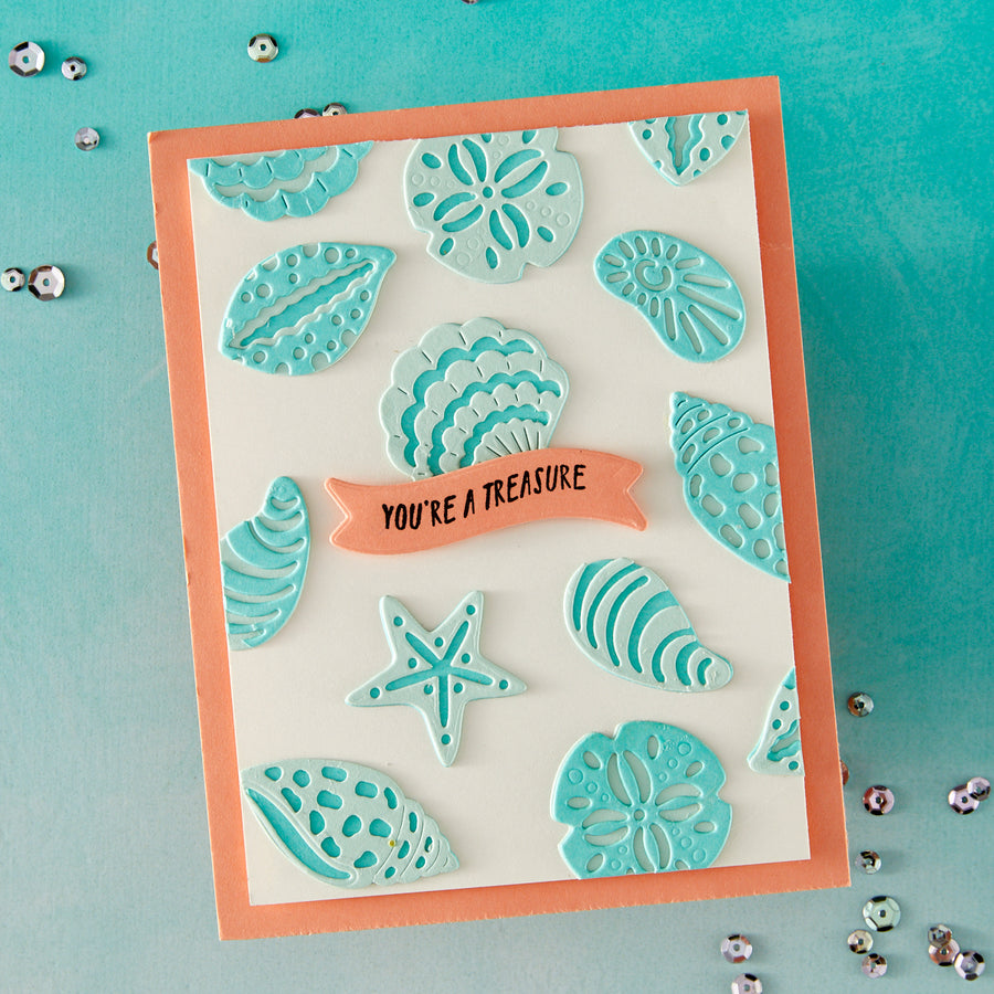 Hero Arts - Sophisticated Shells Etched Dies from the Summer by The Shore Collection