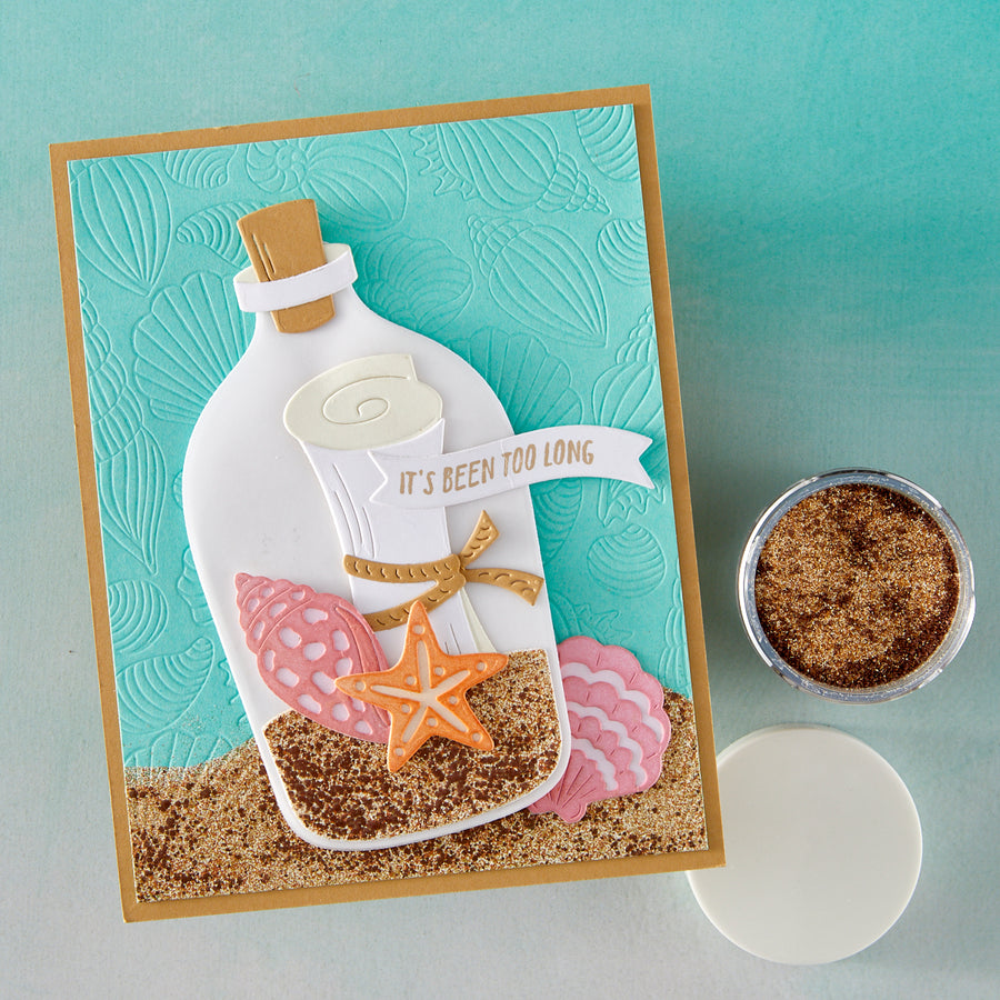 Hero Arts - Message in a Bottle Etched Dies from the Summer by The Shore Collection