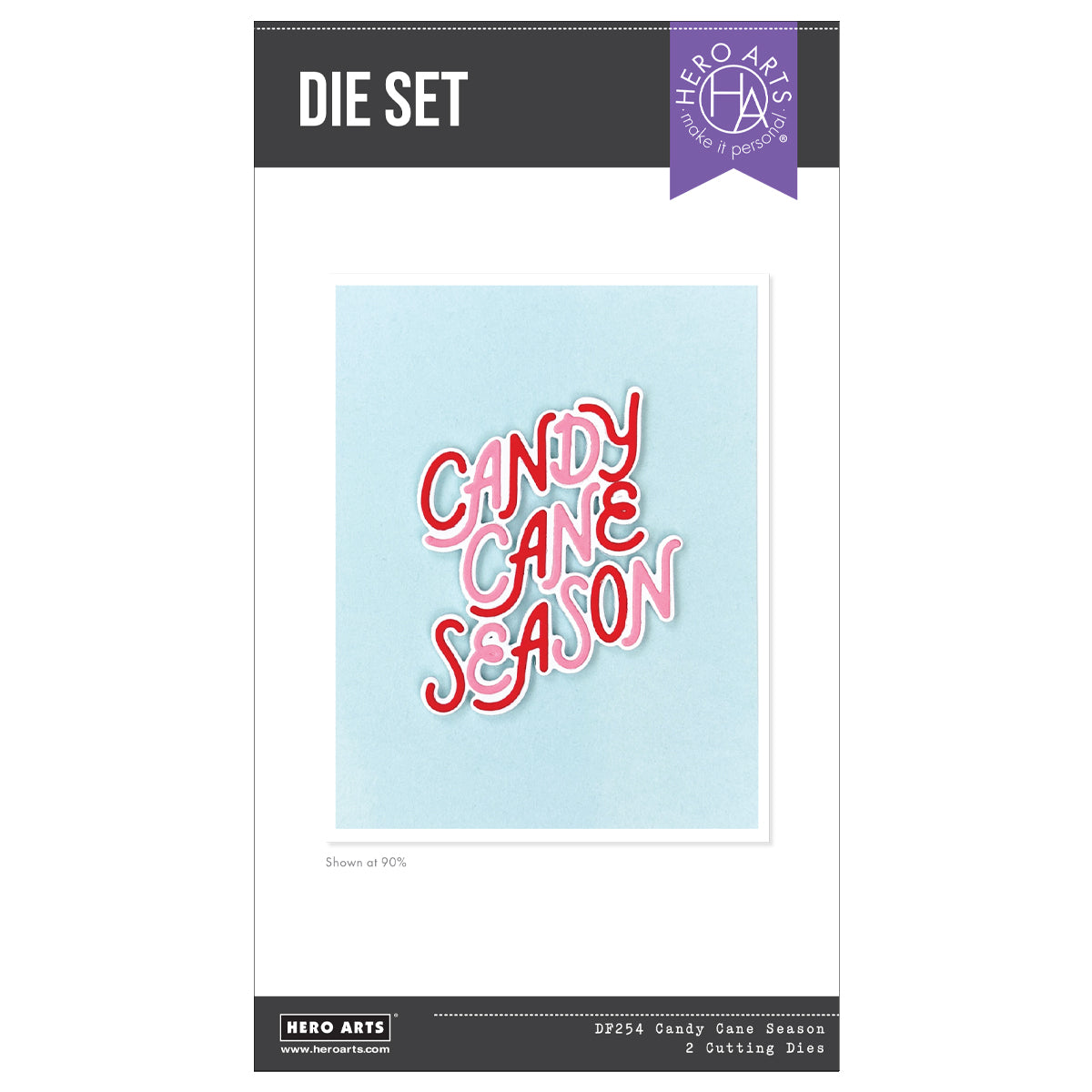 Hero Arts - Candy Cane Season Etched Dies from the Candy Cane Season Collection