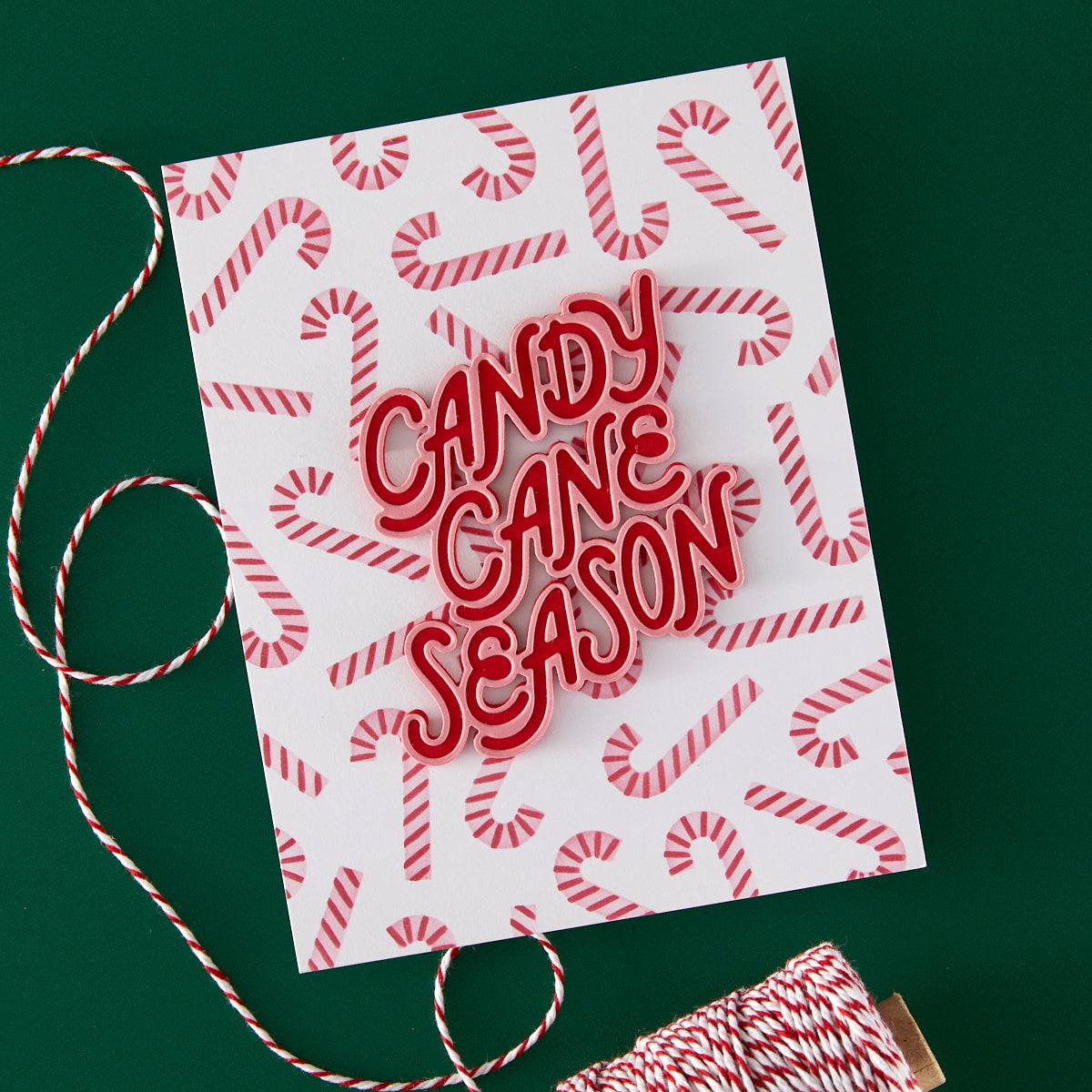 Hero Arts - Candy Cane Season Etched Dies from the Candy Cane Season Collection