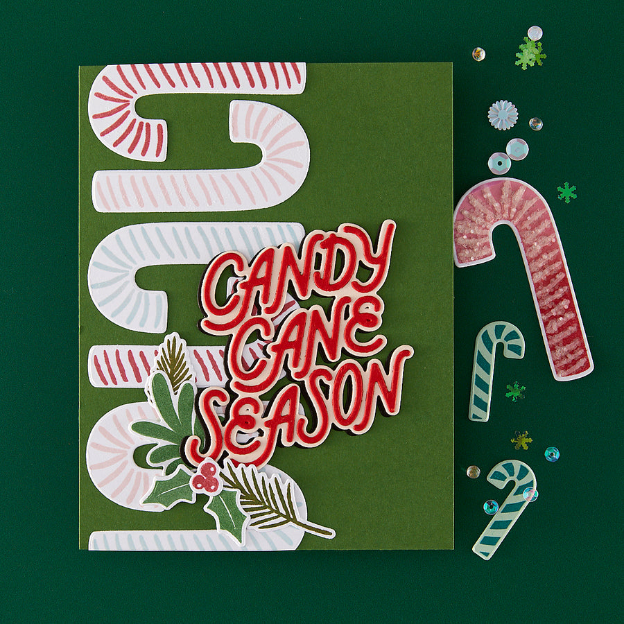 Hero Arts - Candy Cane Season Etched Dies from the Candy Cane Season Collection