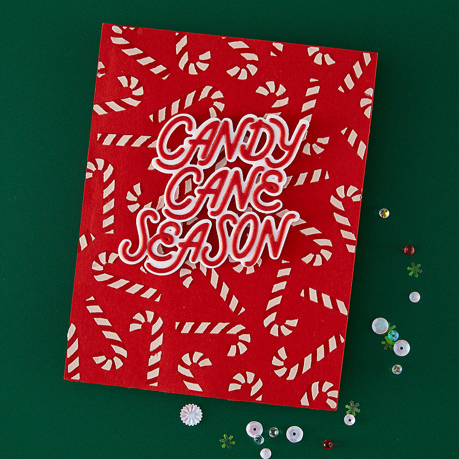 Hero Arts - Candy Cane Season Etched Dies from the Candy Cane Season Collection