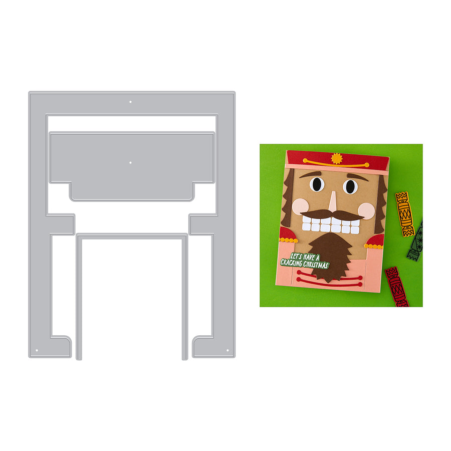 Hero Arts - Big Mouth Slider Etched Dies from the Crackin' Christmas Collection
