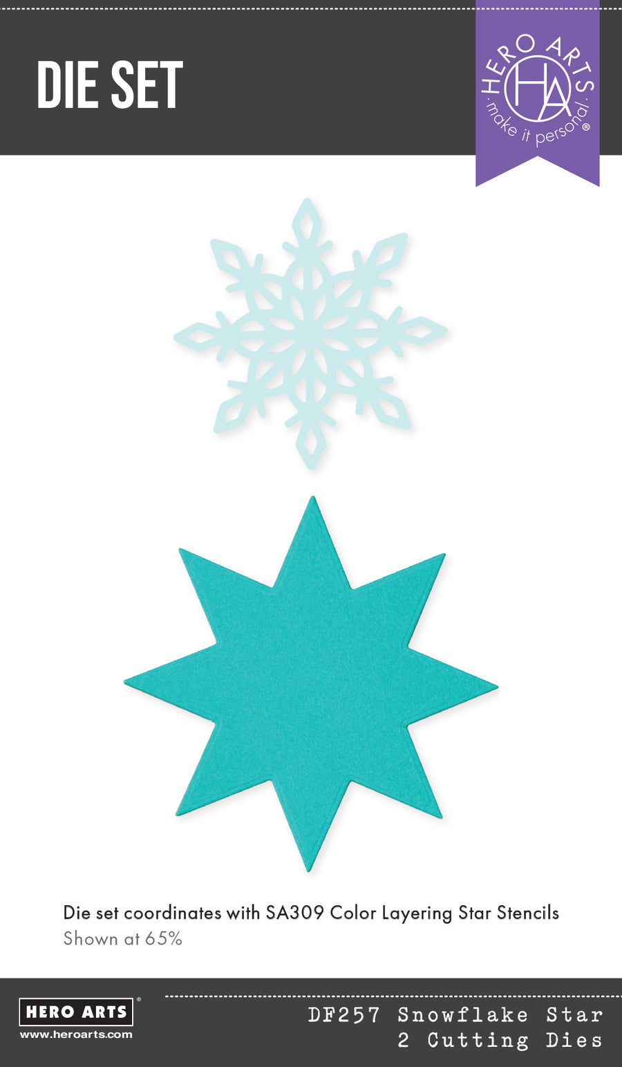 Hero Arts - Snowflake Star Etched Dies from the Very Merry Collection