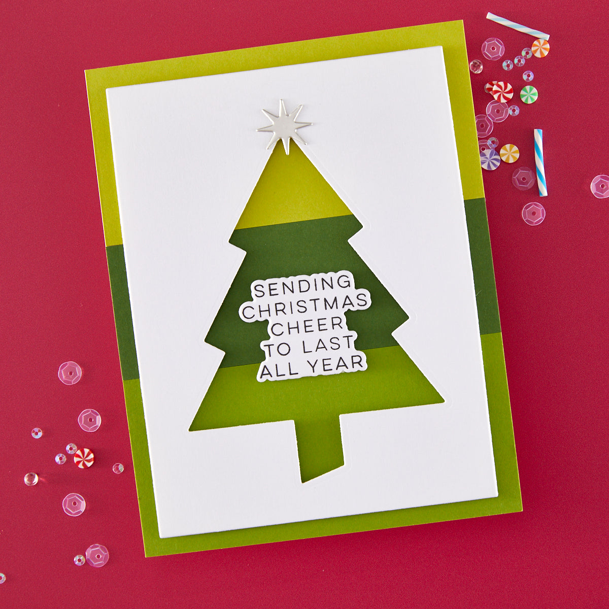 Hero Arts - Festive Tree Die Etched Dies from the Very Merry Collection