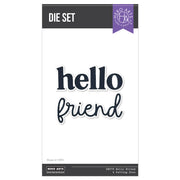 Hero Arts - Hello Friend Clear Stamp & Die Bundle