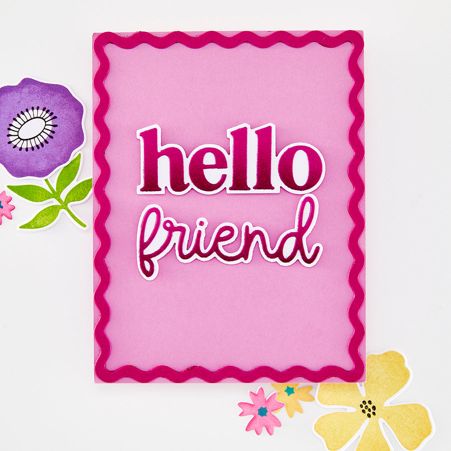 Hero Arts - Hello Friend Die Set