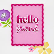 Hero Arts - Hello Friend Clear Stamp & Die Bundle