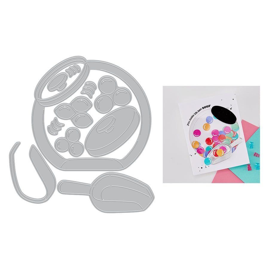 Hero Arts - Penny Candy Jar Die Set by Hero Arts + Carly Tee