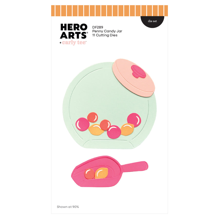Hero Arts - Penny Candy Jar Die Set by Hero Arts + Carly Tee
