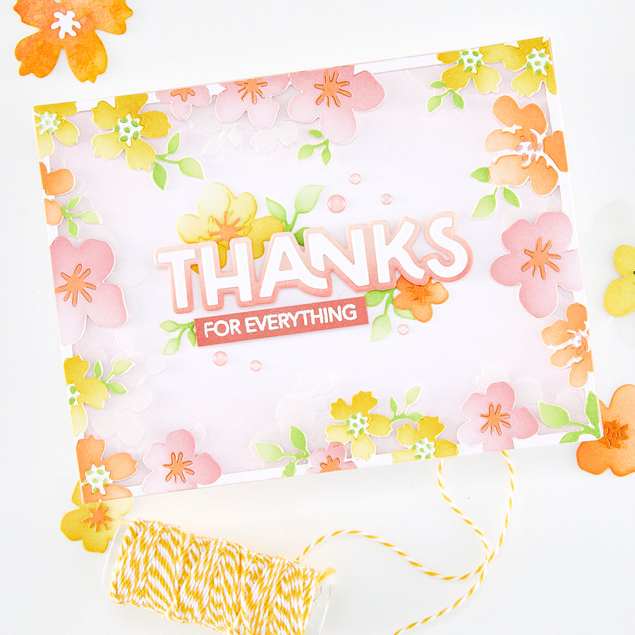 Hero Arts - Floral Frame Die & Stencil Bundle