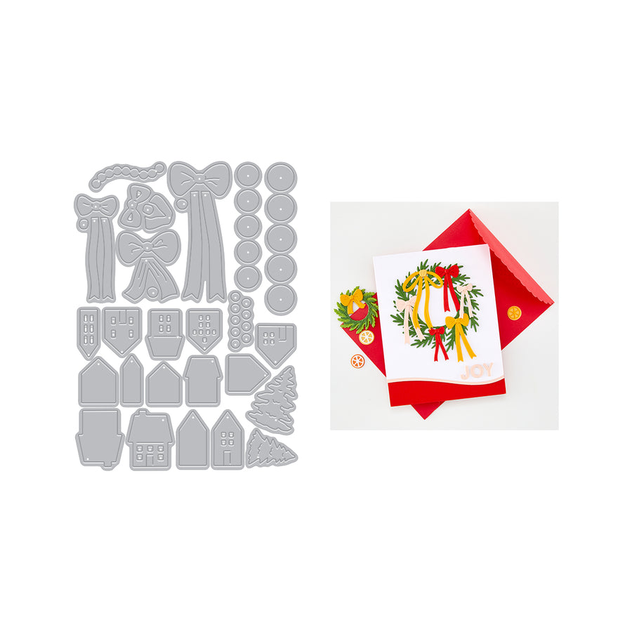Hero Arts - Winter Wreath Accessories Die Set