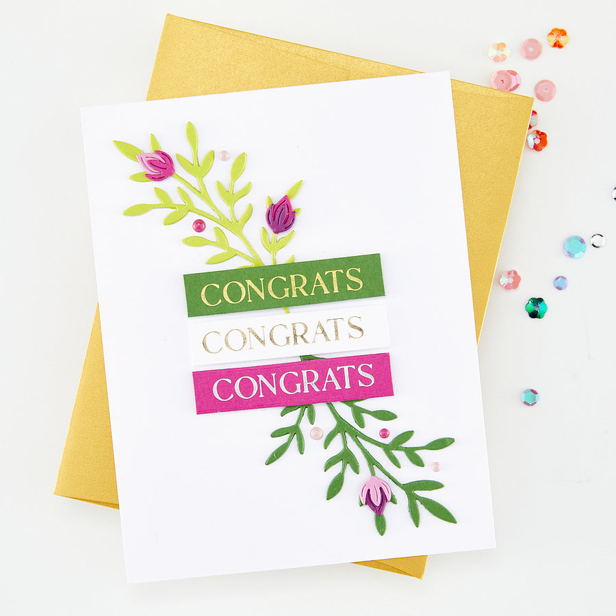 Hero Arts - Say It With Style Letterpress & Foil and Die Bundle