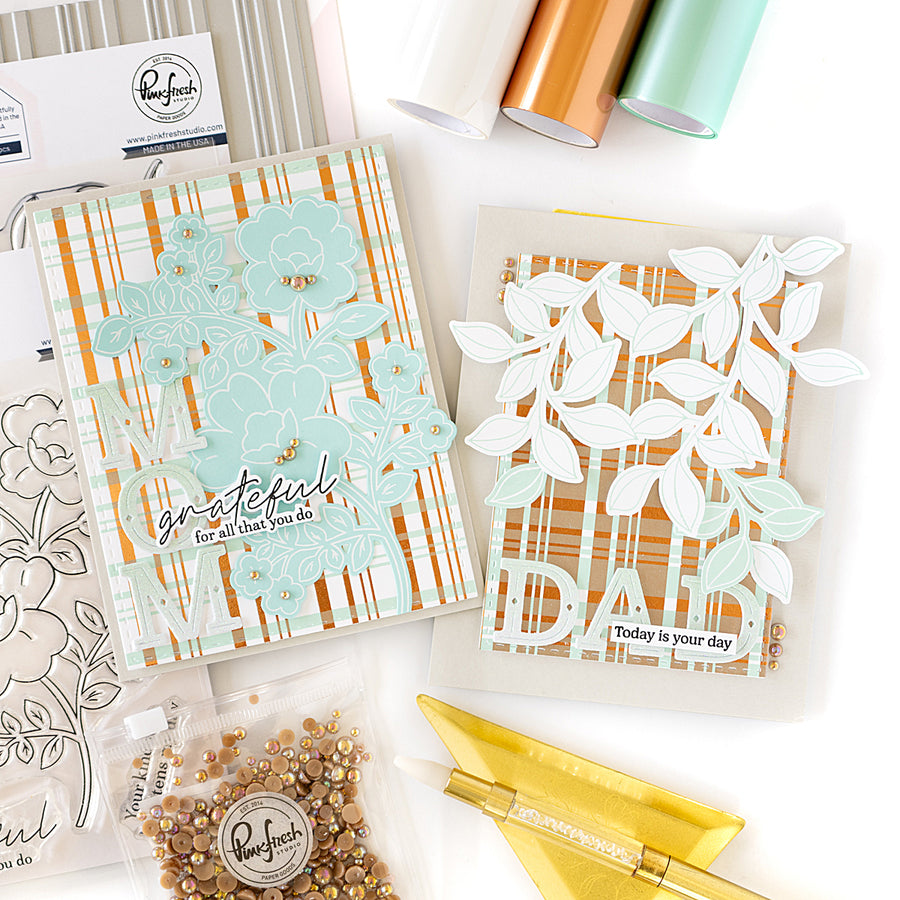 Pinkfresh Studio - Plaid Press Plate