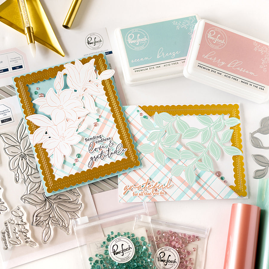 Pinkfresh Studio - Diagonal Plaid Press Plate