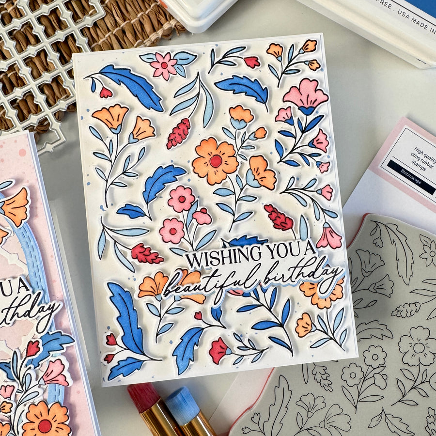 Pinkfresh Studio - Bloomscape Cling Stamp