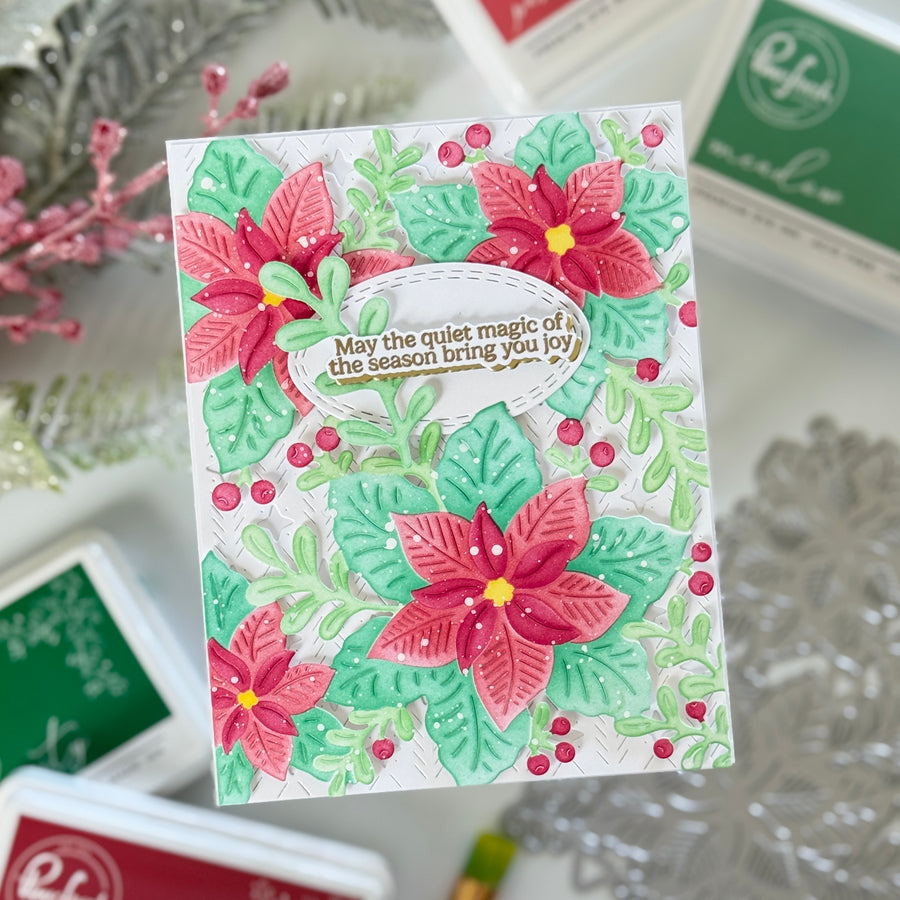 Pinkfresh Studio - Whispers of Poinsettia Stencils
