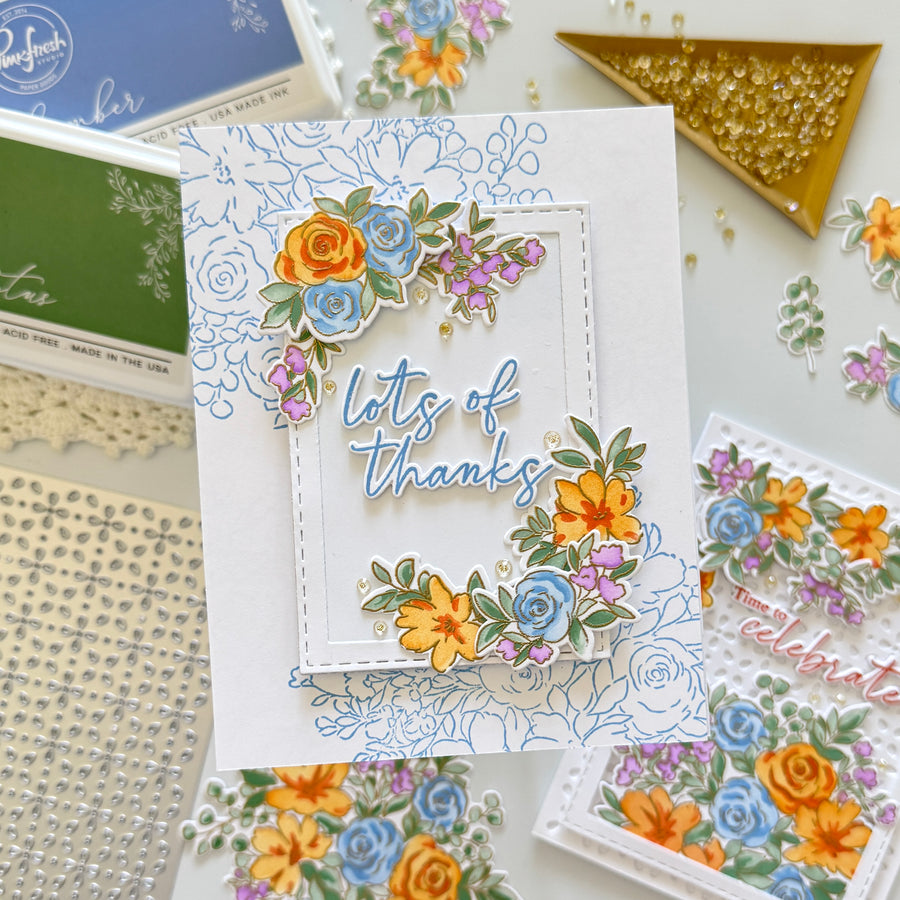 Pinkfresh Studio - Cozy Blooms Stamps