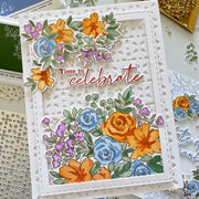 Pinkfresh Studio - Floral Lattice Coverplate Die