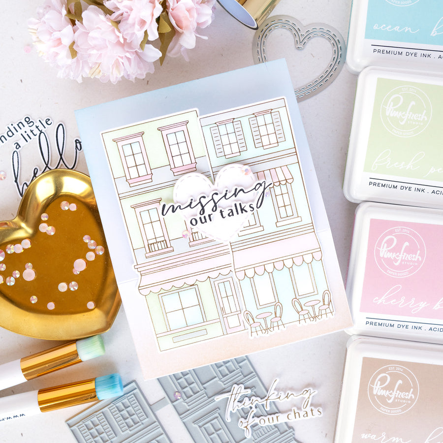 Pinkfresh Studio - Darling District Stencils