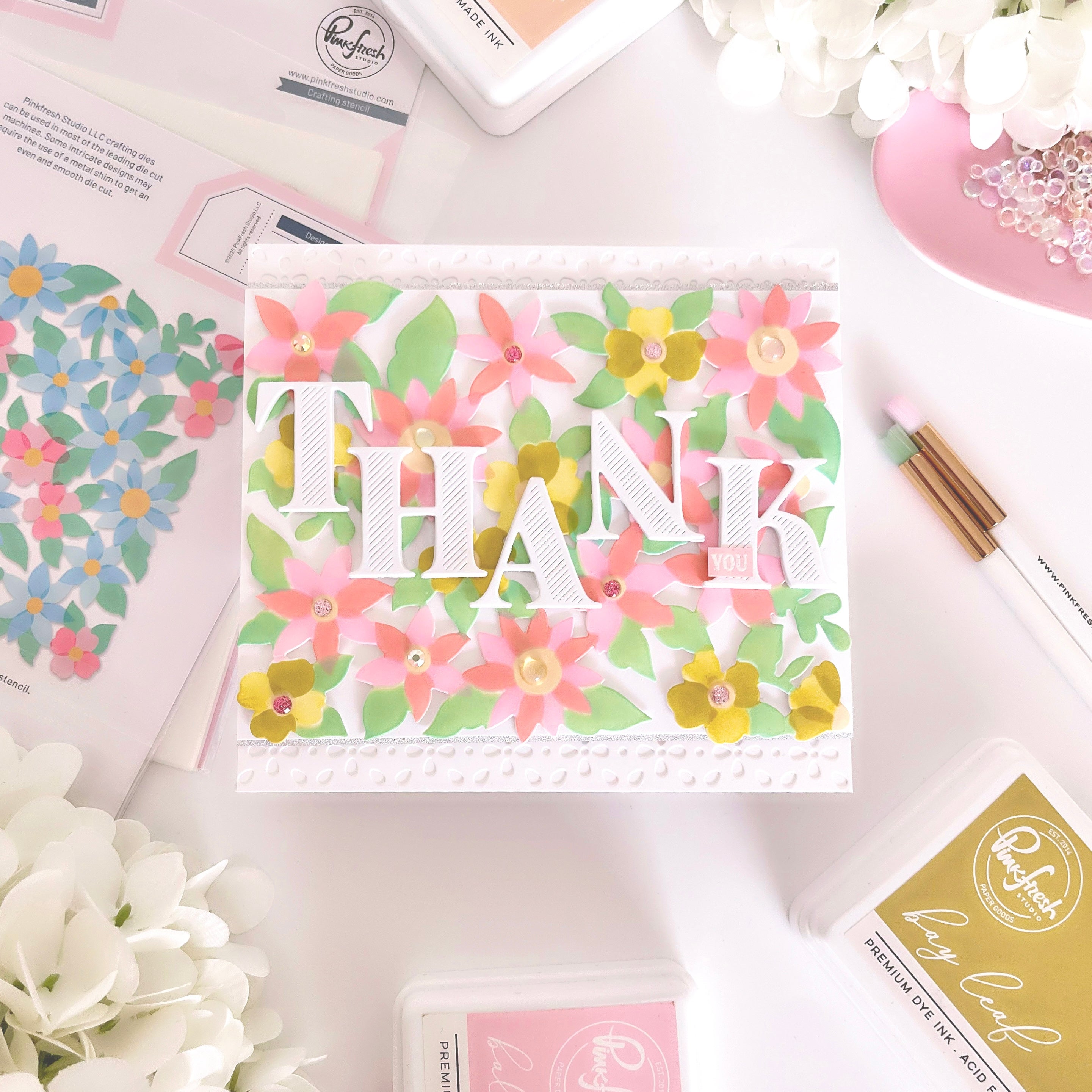 Pinkfresh Studio - Bloom Burst Stencils