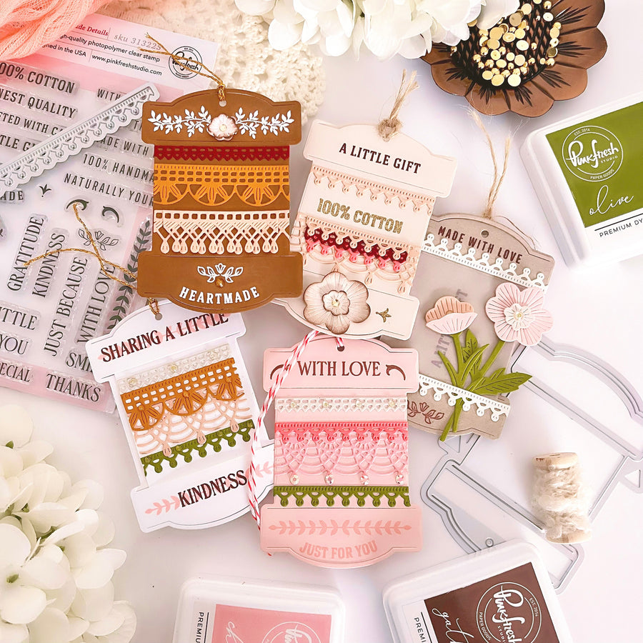 Pinkfresh Studio - The Stitch Edit: Heartmade Details Stamps