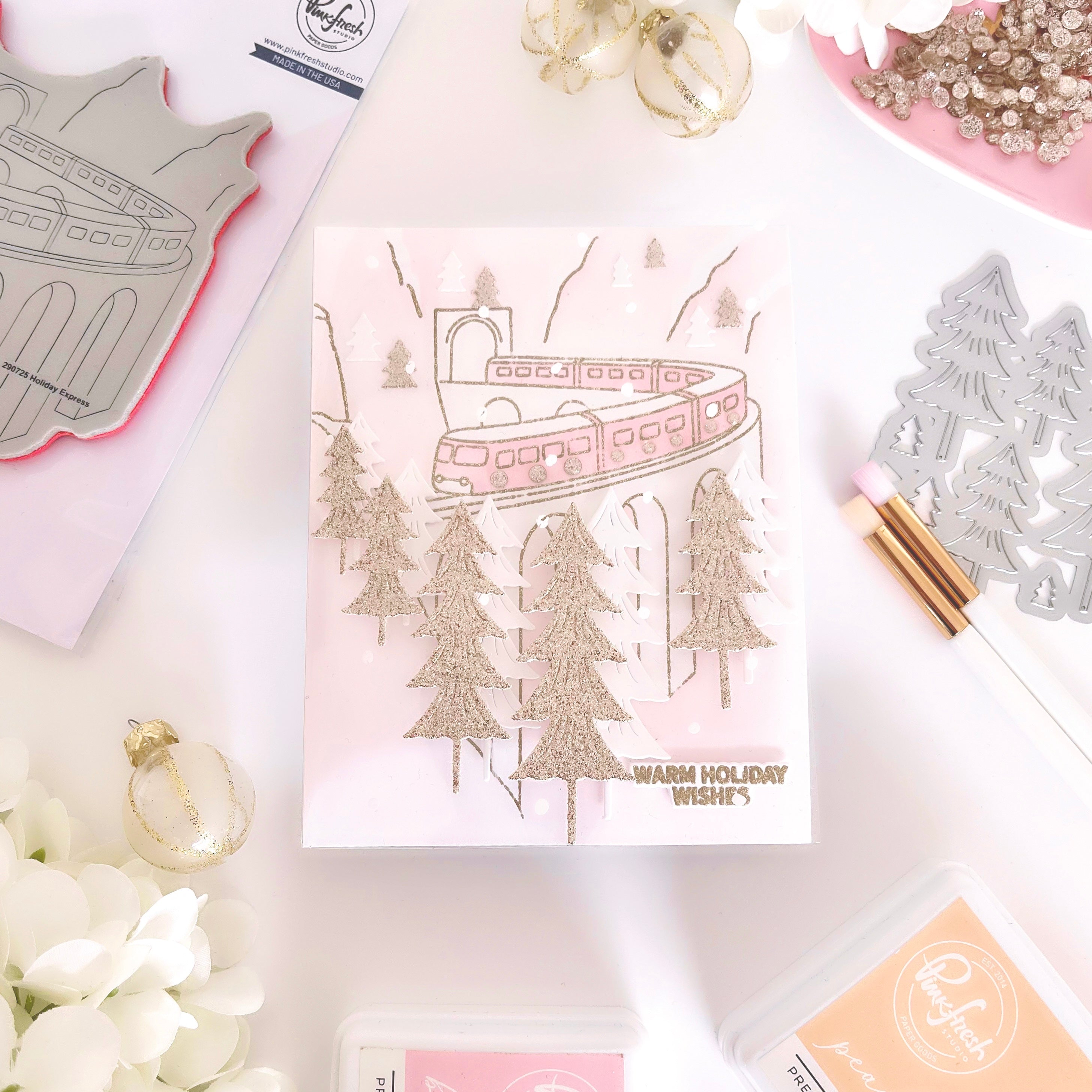 Pinkfresh Studio - Holiday Express Cling Stamp