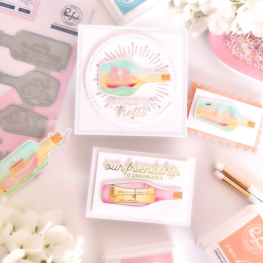 Pinkfresh Studio - Message in a Bottle Stamps