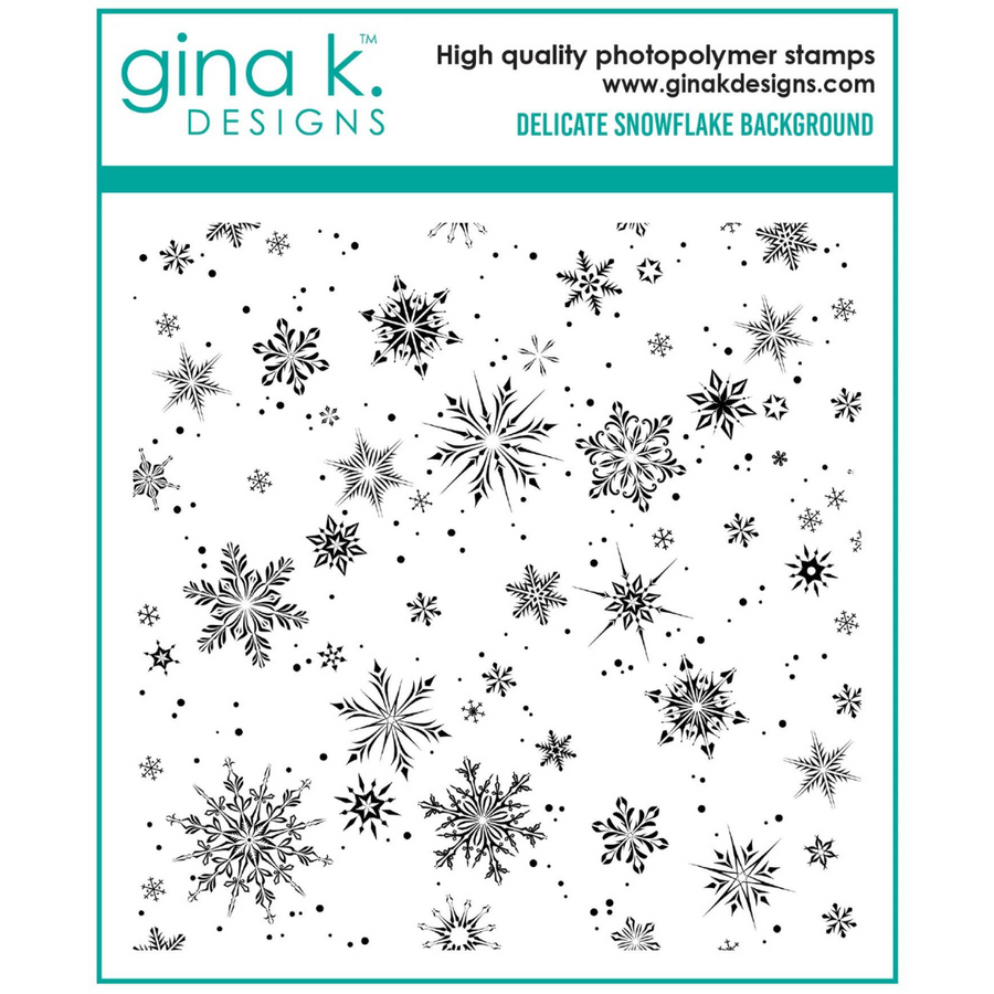 Gina K Designs - Delicate Snowflake Background Stamp