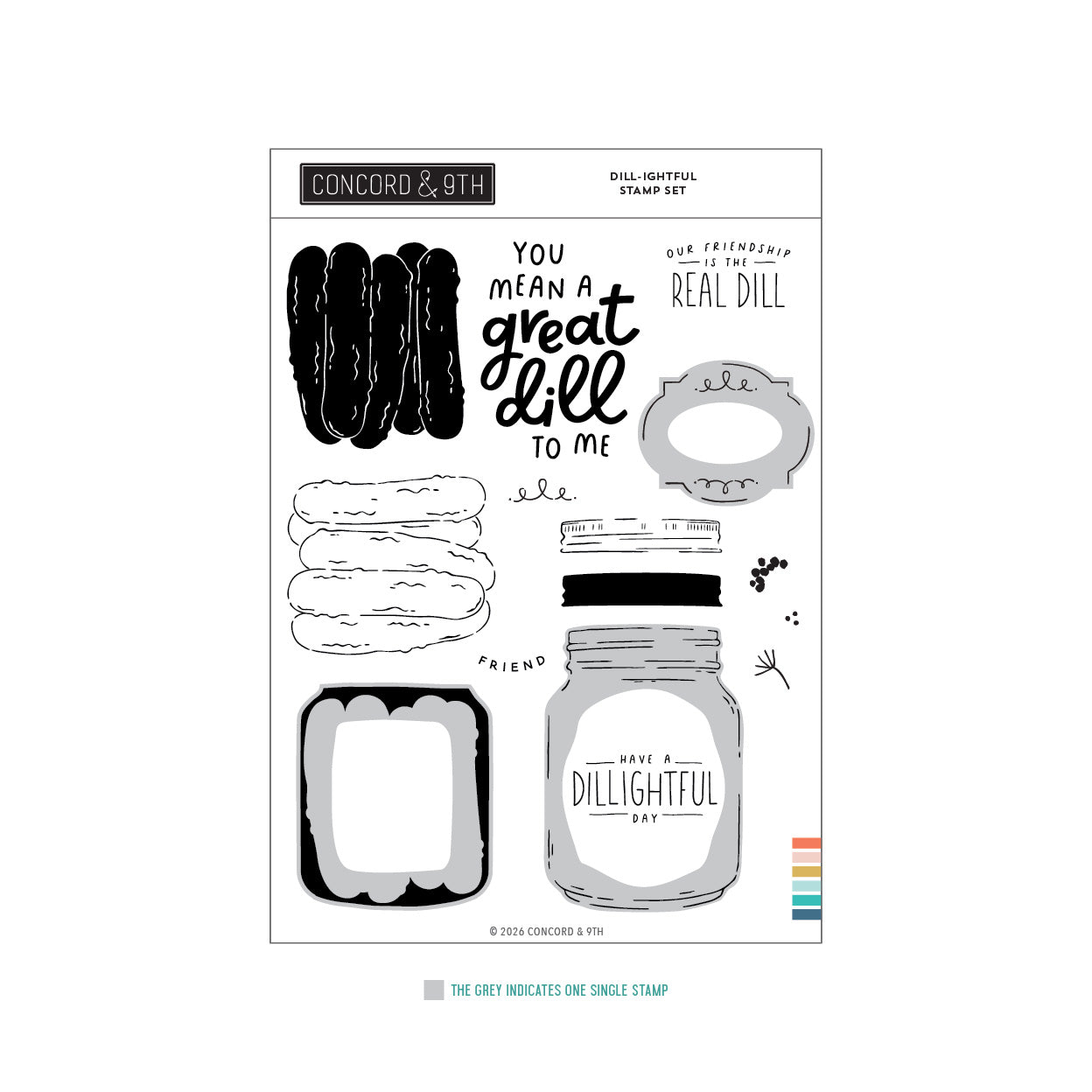 Concord & 9th - Dill-ightful Stamp Set