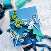 Pinkfresh Studio - Dragonfly Floral Frame Coverplate Die