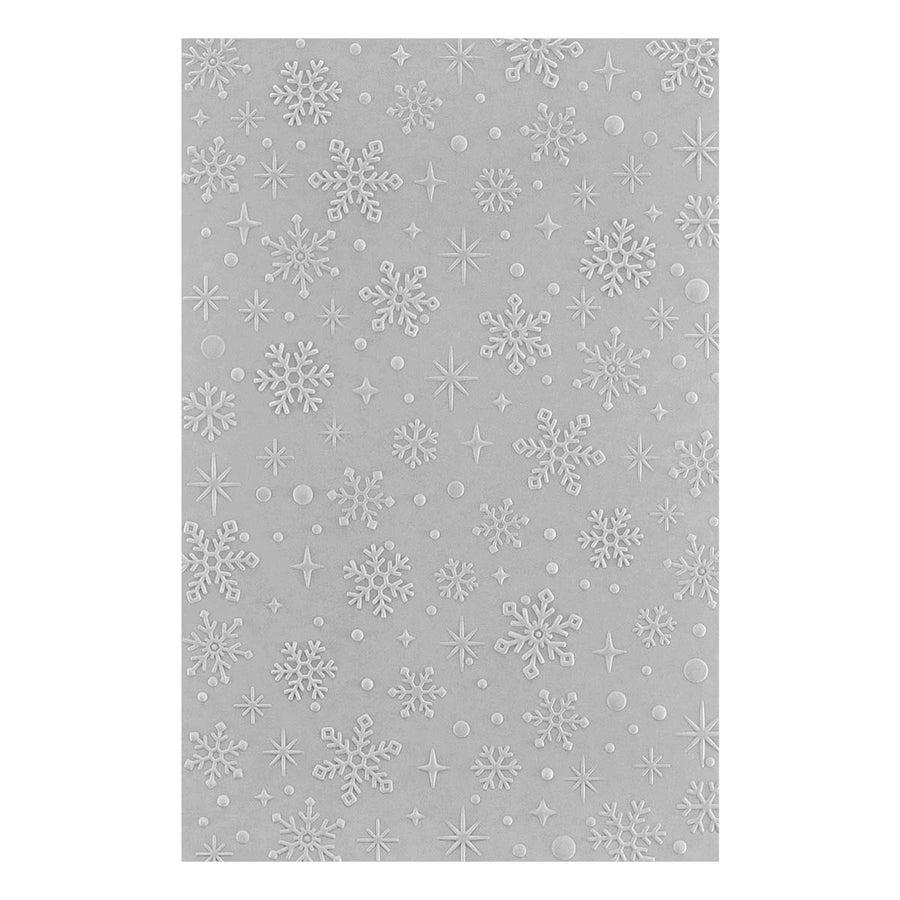 Spellbinders - Sparkling Snow 3D Embossing Folder from the Simon's Snow Globes Collection by Simon Hurley