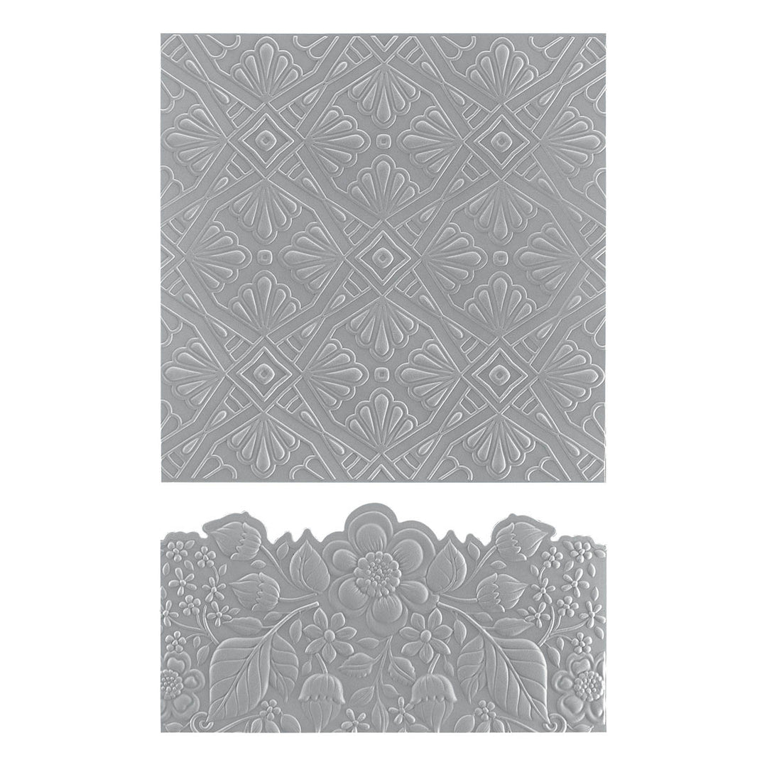 Spellbinders - Luxe Backdrop and Border 3D Emboss & Cut Folder from th ...