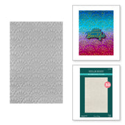Spellbinders - Peacock Motif 3D Embossing Folder from the Peacock Paradise Collection by Dawn Bibby