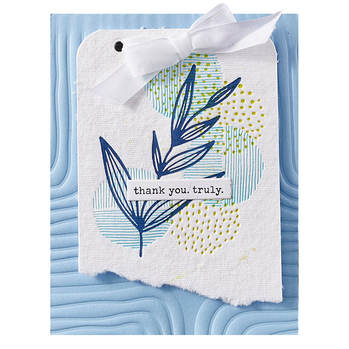 Spellbinders - Lined Corners 3D Embossing Folder from the Modern Botanicals Collection by Dina Wakley